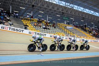 Australia dominated the men's team pursuit on day one