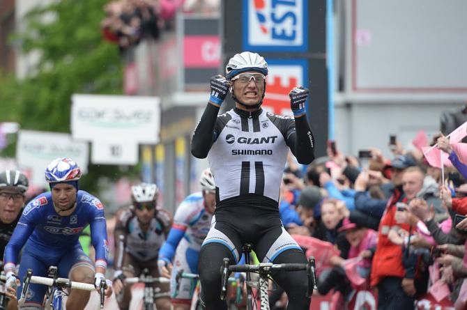 Marcel Kittel (Giant-Shimano) wins stage 2 of the Giro d'Italia