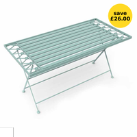 Charles Bentley Wrought Iron Coffee Table Sage Green |was £90.00now £64.00 at Wilko