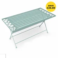 Charles Bentley Wrought Iron Coffee Table Sage Green |was £90.00now £64.00 at Wilko