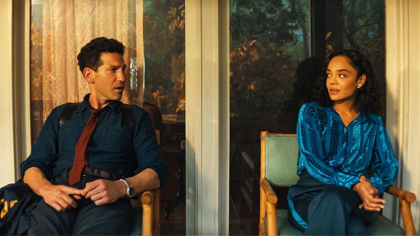 Jon Bernthal as Detective Jack Harper and Tessa Thompson as Anna in "His &amp; Hers" on Netflix