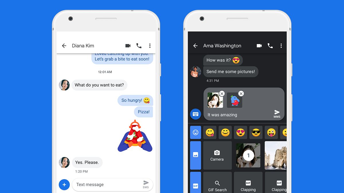 android messages on pc
