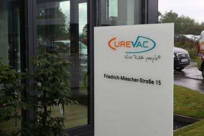 General view outside the company of German vaccine maker CureVac on September 1, 2020 in Tubingen, Germany.