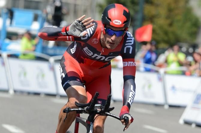 BMC's George Hincapie finishes the final race of his professional career in the USA Pro Challenge's concluding time trial in Denver.