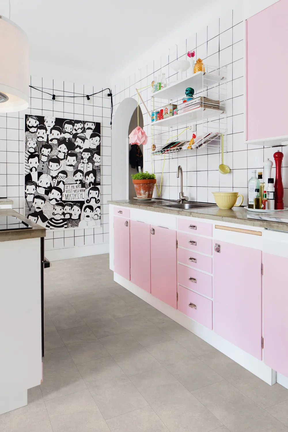 13 Desain Dapur Minimalis Dengan Kombinasi Pink