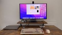 A Lenovo Yoga Pro 27UD-10 monitor on a desk