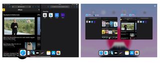 How tp trigger App Expose: When you're on Split Screen, Full Screen, or Slide Over, slide your finger up from the bottom of the screen to bring up the Dock. Tap on an app. If you have several apps ope