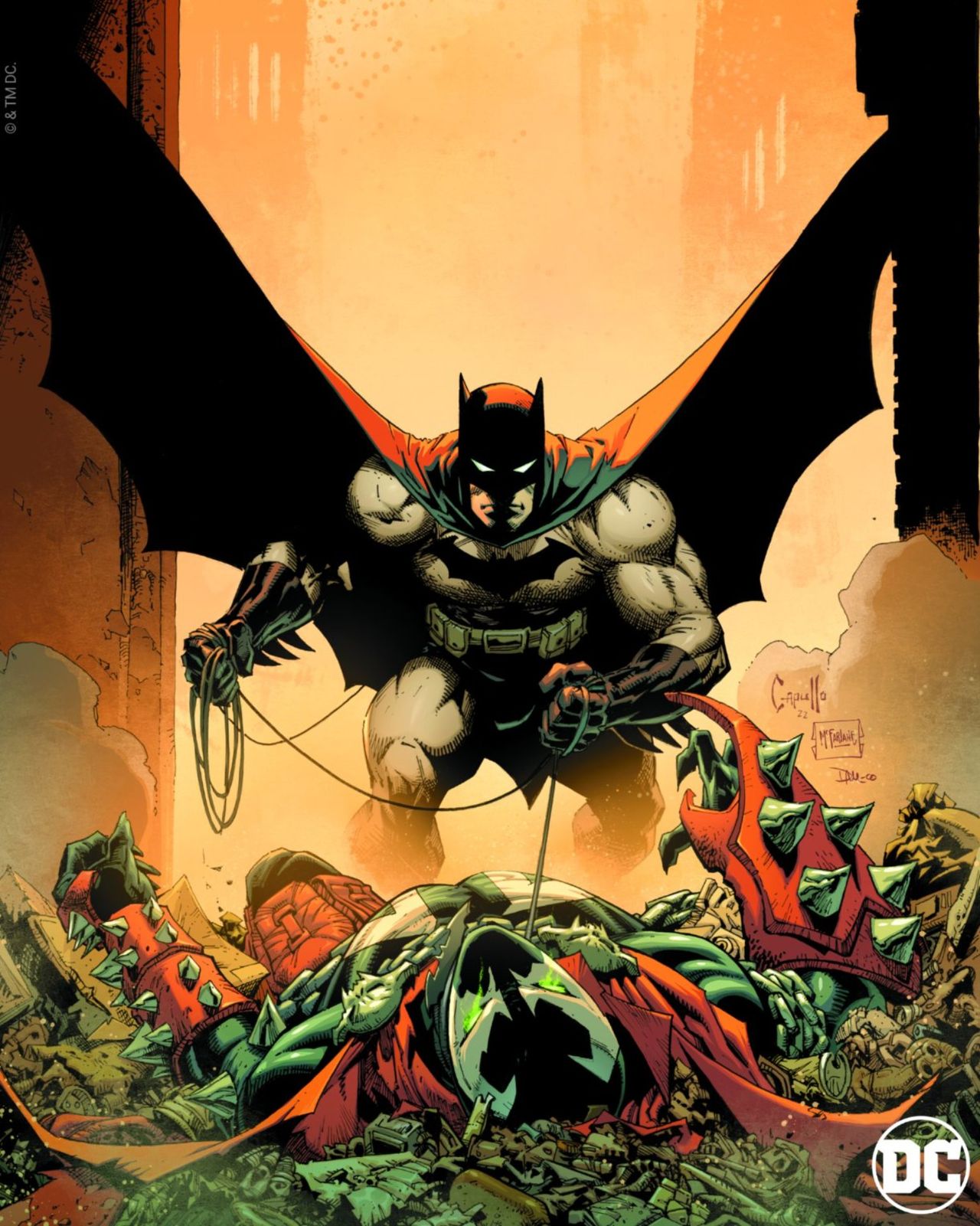 Batman/Spawn #1 covers