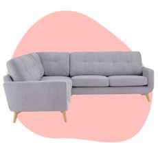 A grey corner sofa from John Lewis & Partners 