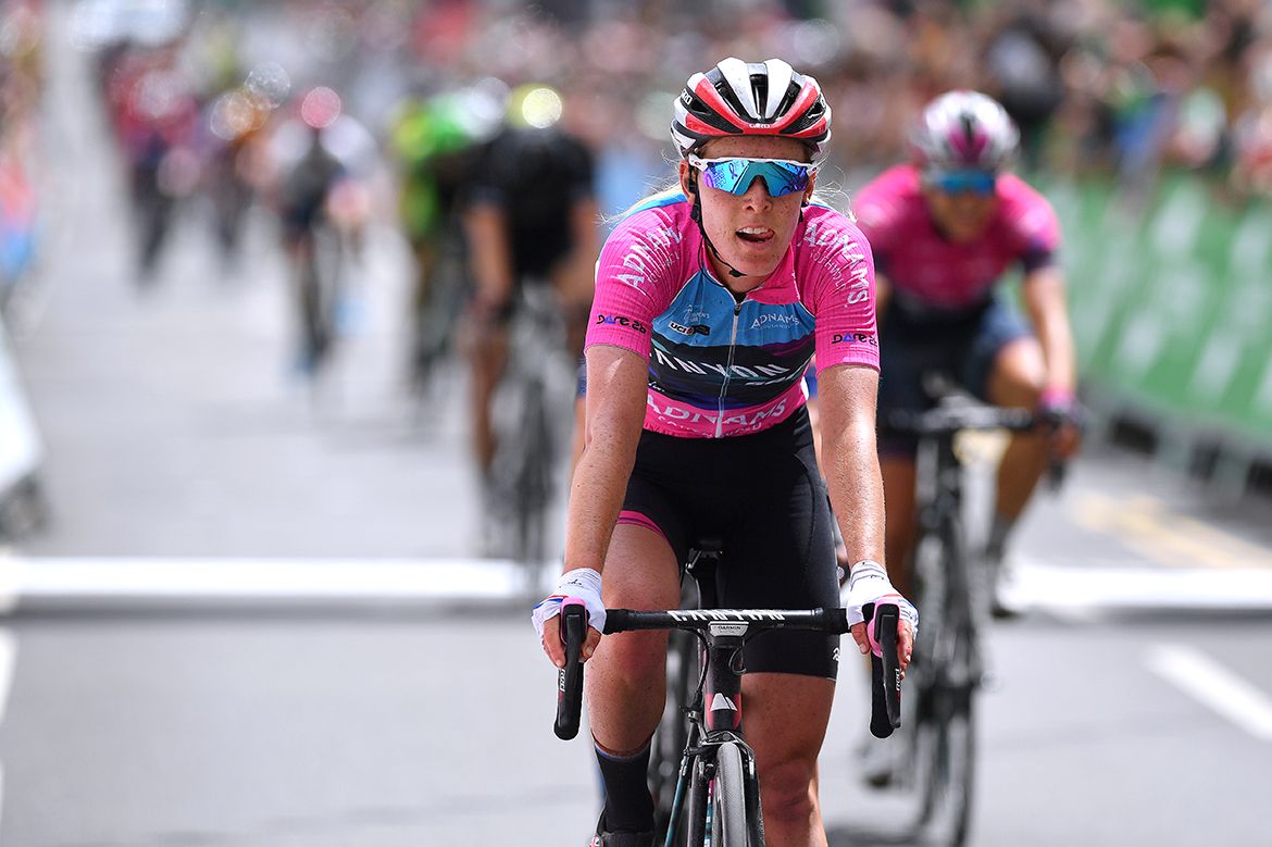 Hannah Barnes at the Ovo Energy Women's Tour