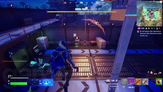 Fortnite Season 4 Shadow Briefing armory terminal location in the Raft