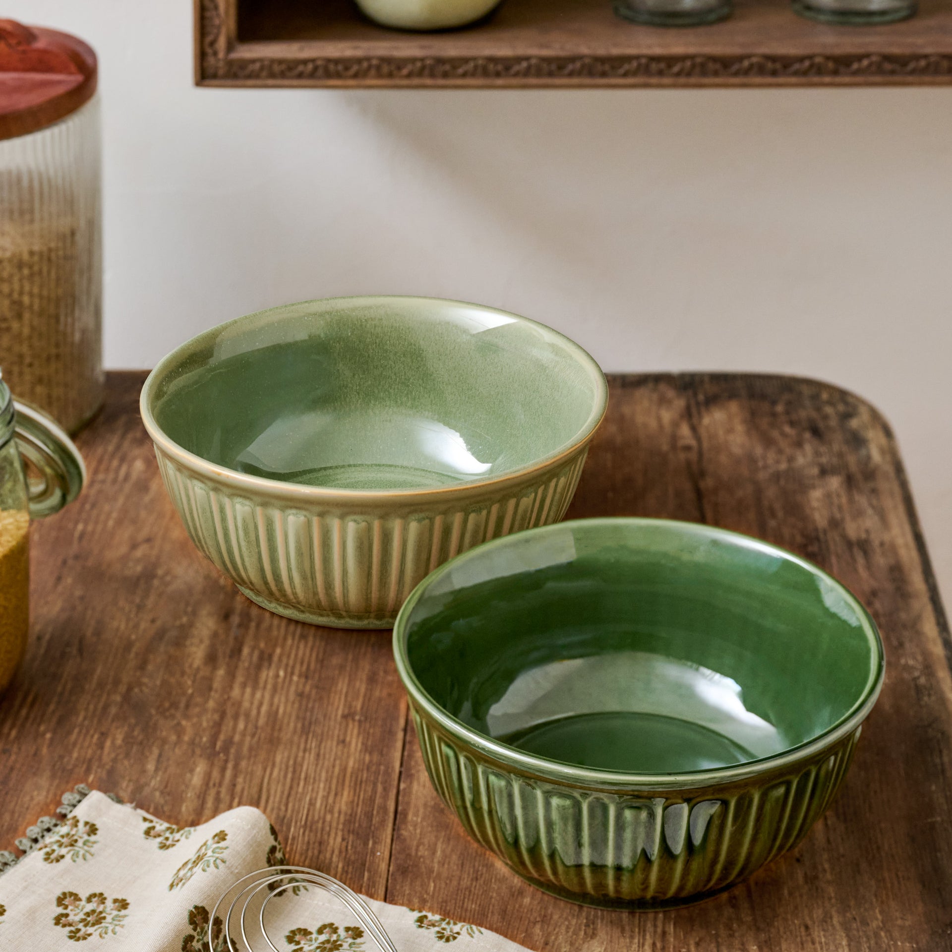 The Cottage Collection Laurel Green Mixing Bowl Set