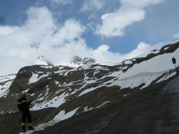 The sun was out over the Gavia