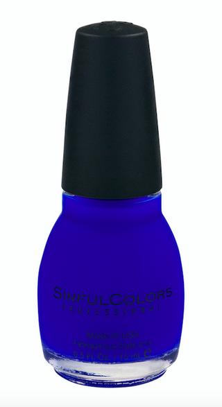 Nail polish, Cobalt blue, Violet, Purple, Blue, Product, Nail care, Cosmetics, Electric blue, Material property,
