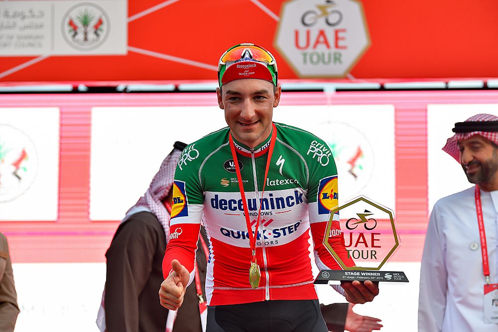 Elia Viviani (Deceuninck-QuickStep) wins stage 5 at UAE Tour