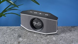 the fender x teufel rockster go 2 speaker with bluetooth and a wired grille speaker