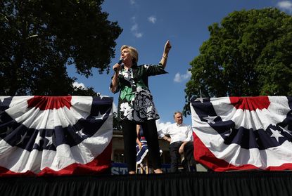 Hillary Clinton speaks in Ohio in July.