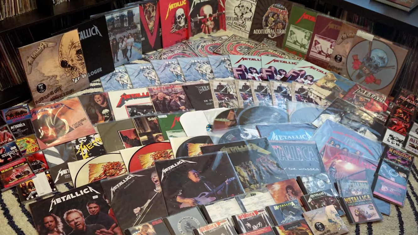 A small part of Doug Brown’s Metallica collection