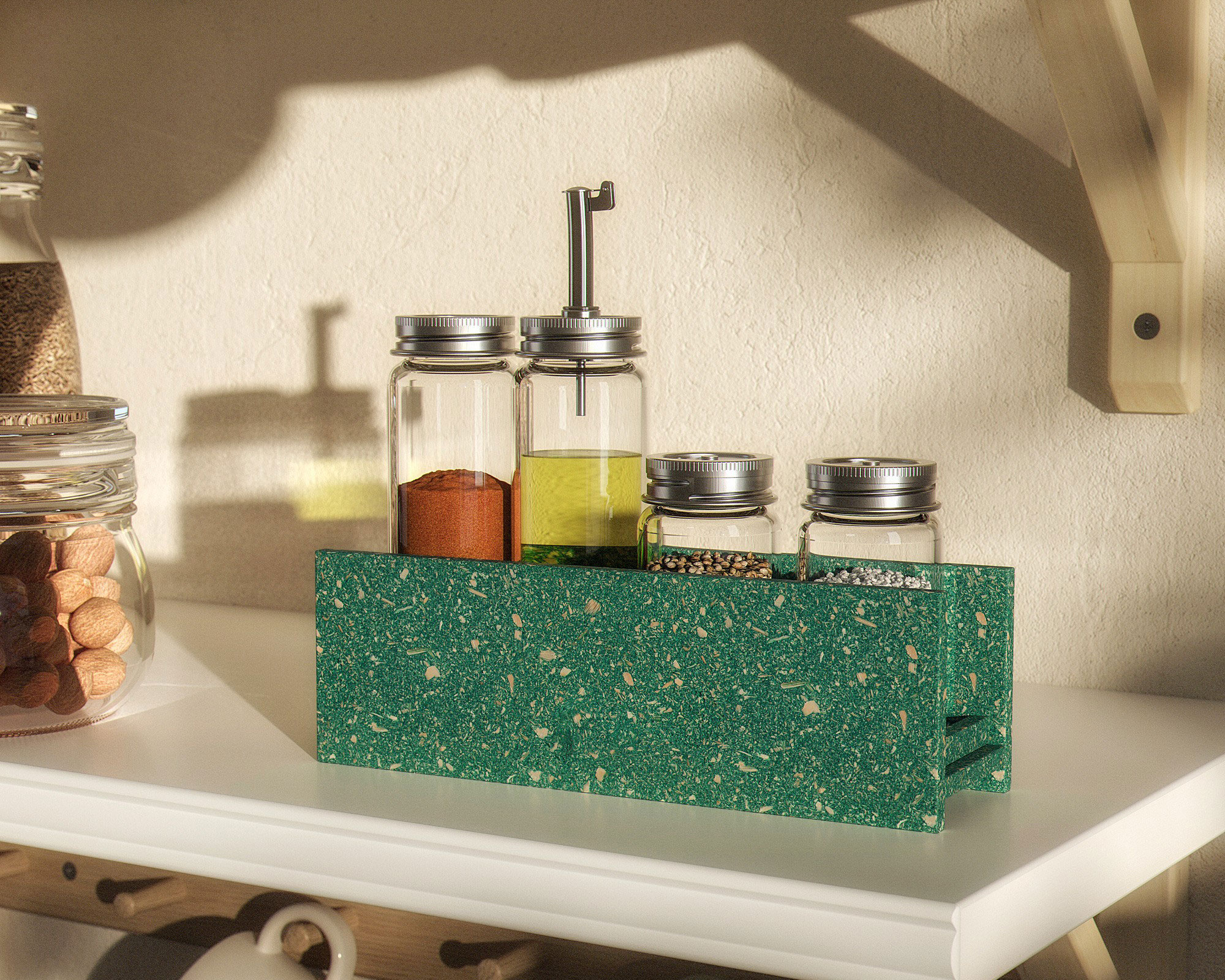 IKEA HUNDHAJ Spice rack on the shelf