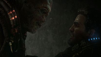 Marcus Fenix and a Locust grenadier go head-to-head in the trailer for Gears of War: E-Day