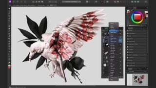 Affinity Photo 2 raster bird artwork.