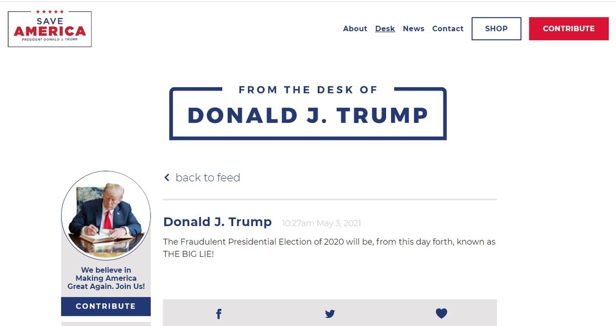 Trump site