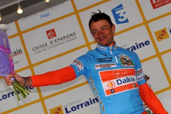 Benoit Daeninck (Roubaix Lille Metropole) leaves the podium