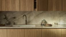 close up of kitchen sink with boiling water tap