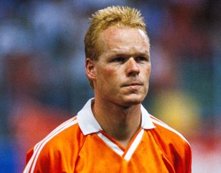 Netherlands defender Ronald Koeman at the 1990 World Cup