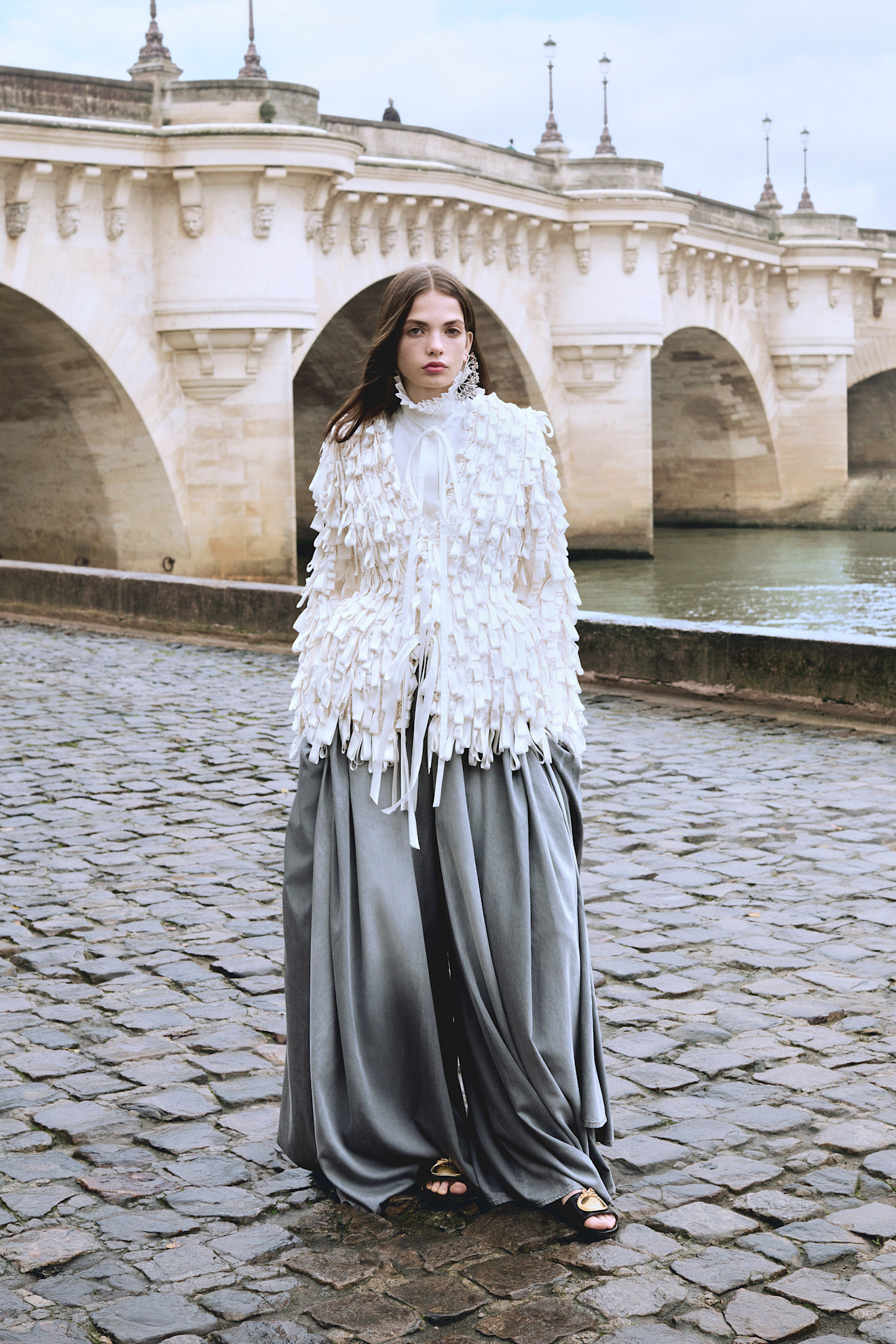 A model wore Teyana Taylor's full-coverage outfit in the Dior Pre-Fall 2026 look book