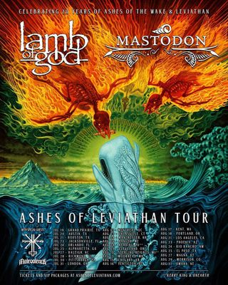 Mastodon and Lamb Of God's tour poster