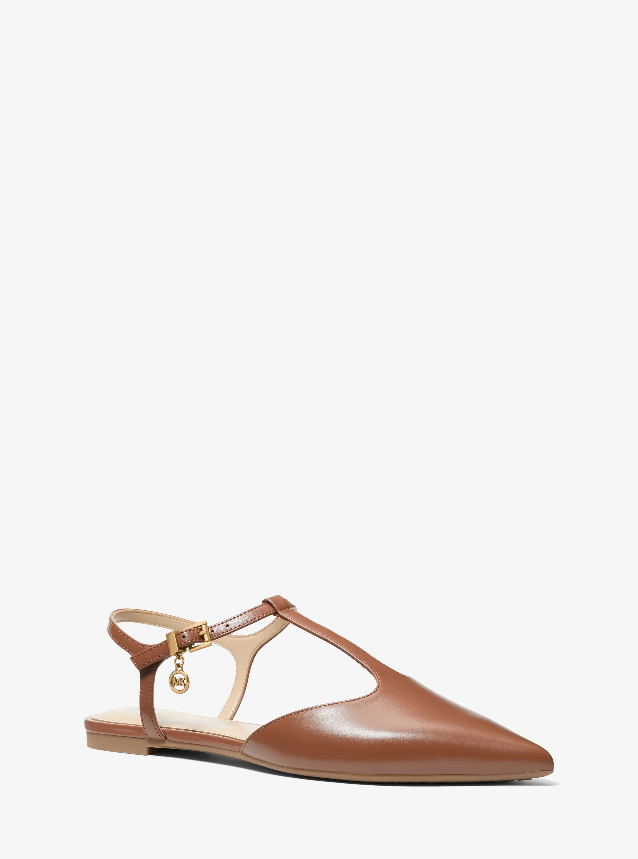 Michael Kors, Cherie Leather T-Strap Flat
