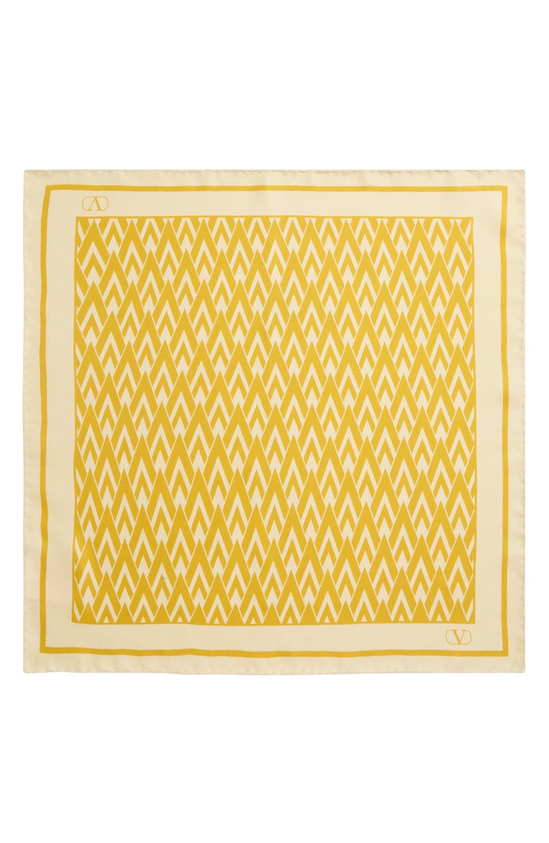 Toute La V Silk Square Scarf