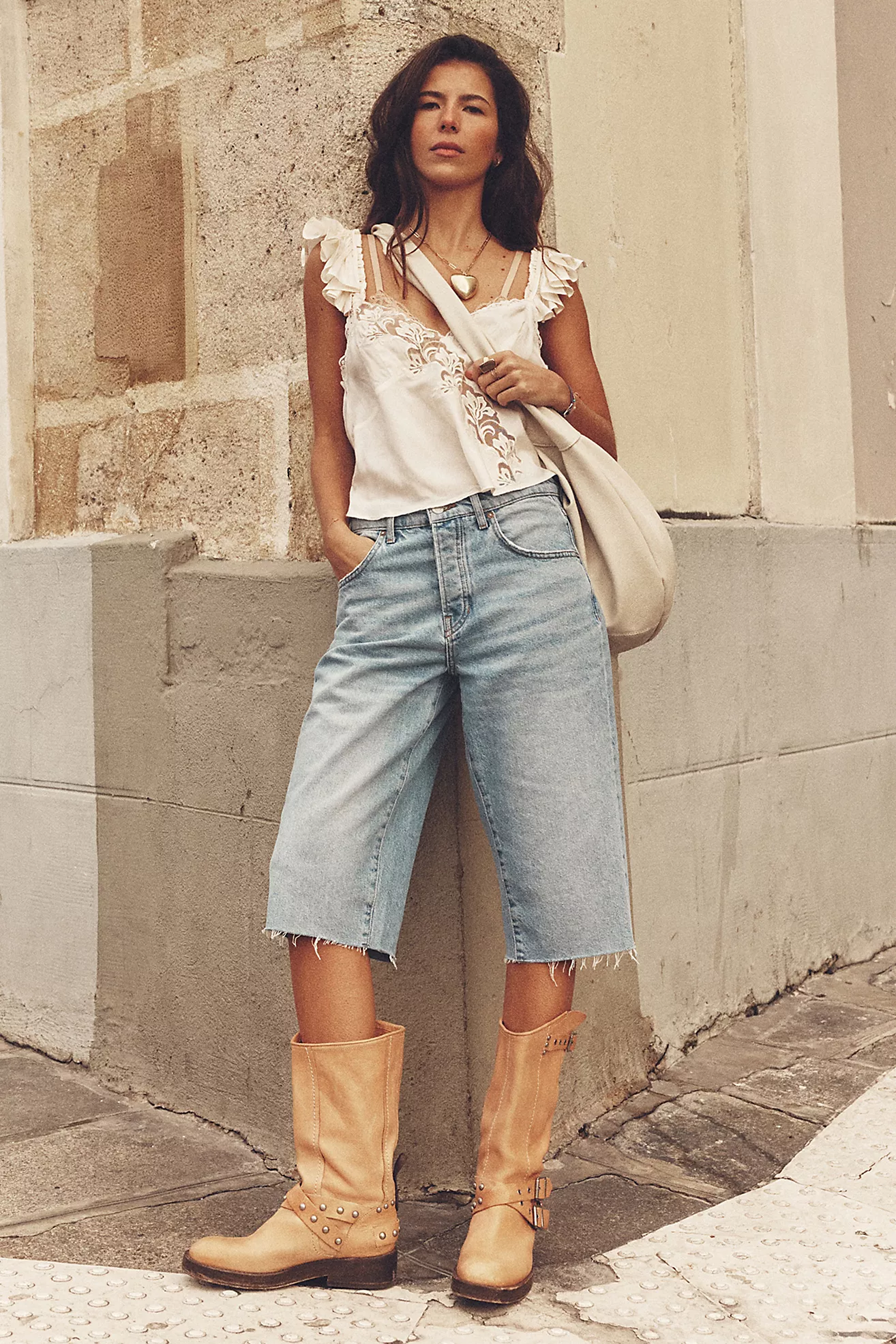 We the Free Low-Rise Relaxed Capri Jeans
