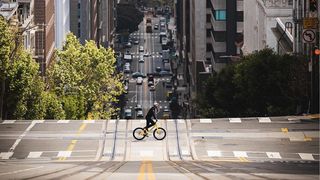 Danny MacAskill riding in the streets of San Francisco
