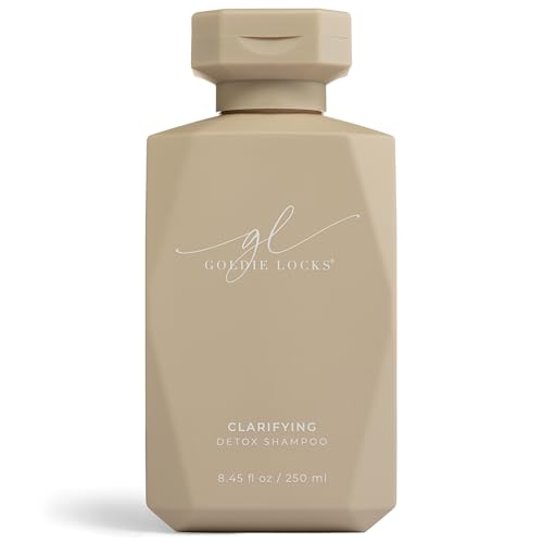 Goldie Locks Clarifying Detox Shampoo, Clarifying Hair Cleanser Safe for Extensions &amp;amp; Colored Hair, Removes Excess Buildup, Detoxifies Scalp &amp;amp; Strands, Deep Clean, Purifying, Oil Control, 8.45oz