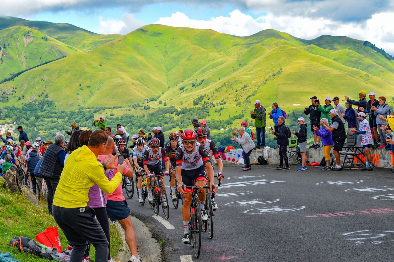Tour de France 2021 - 108th Edition - 17th stage Muret - Col du Portet 178,4 km - 14/07/2021 - Scenery - Davide Formolo (ITA - UAE Team Emirates) - photo Dario Belingheri/BettiniPhoto&Acirc;&copy;2021