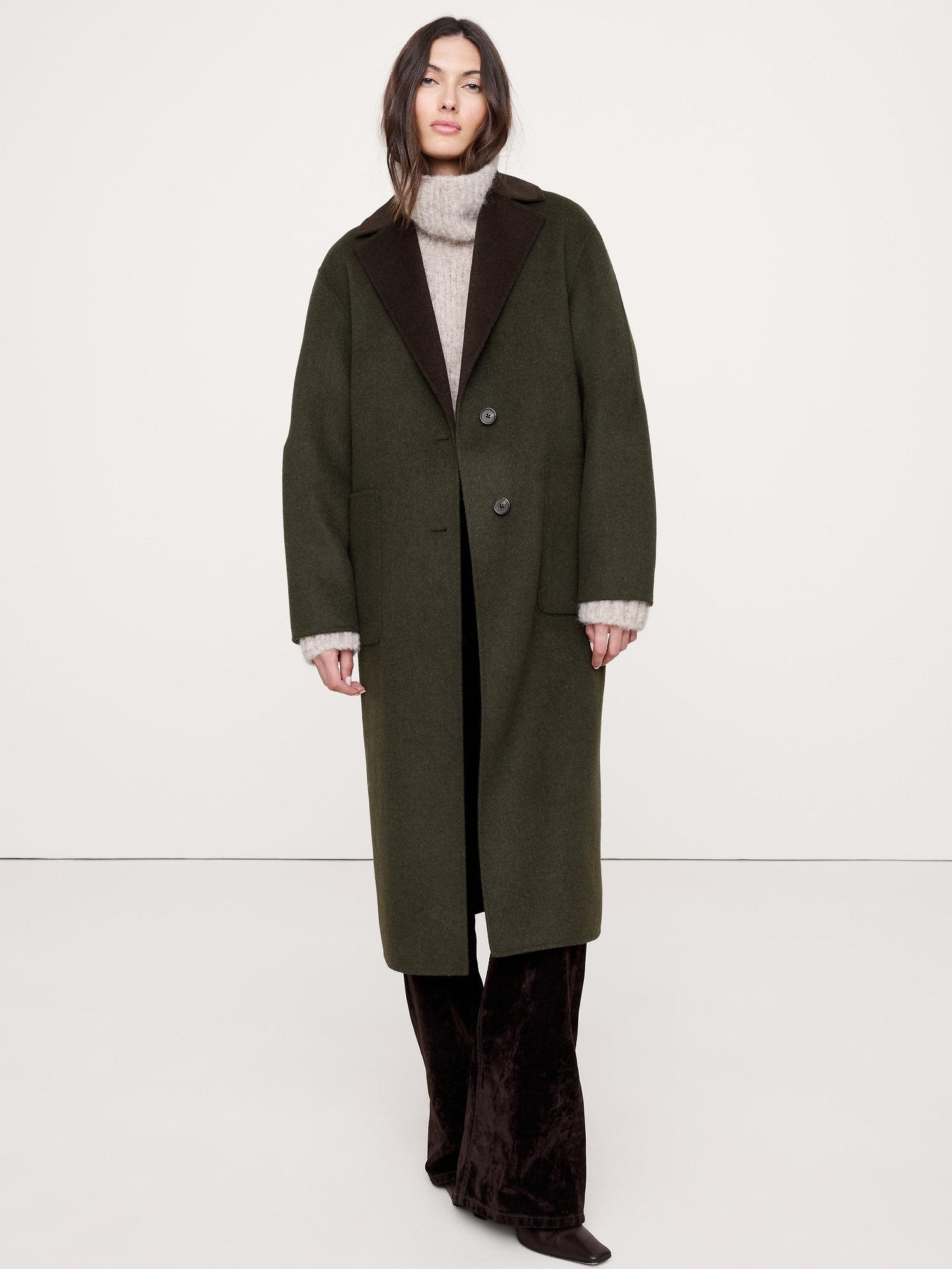Banana Republic Reversible Double-Faced Top Coat