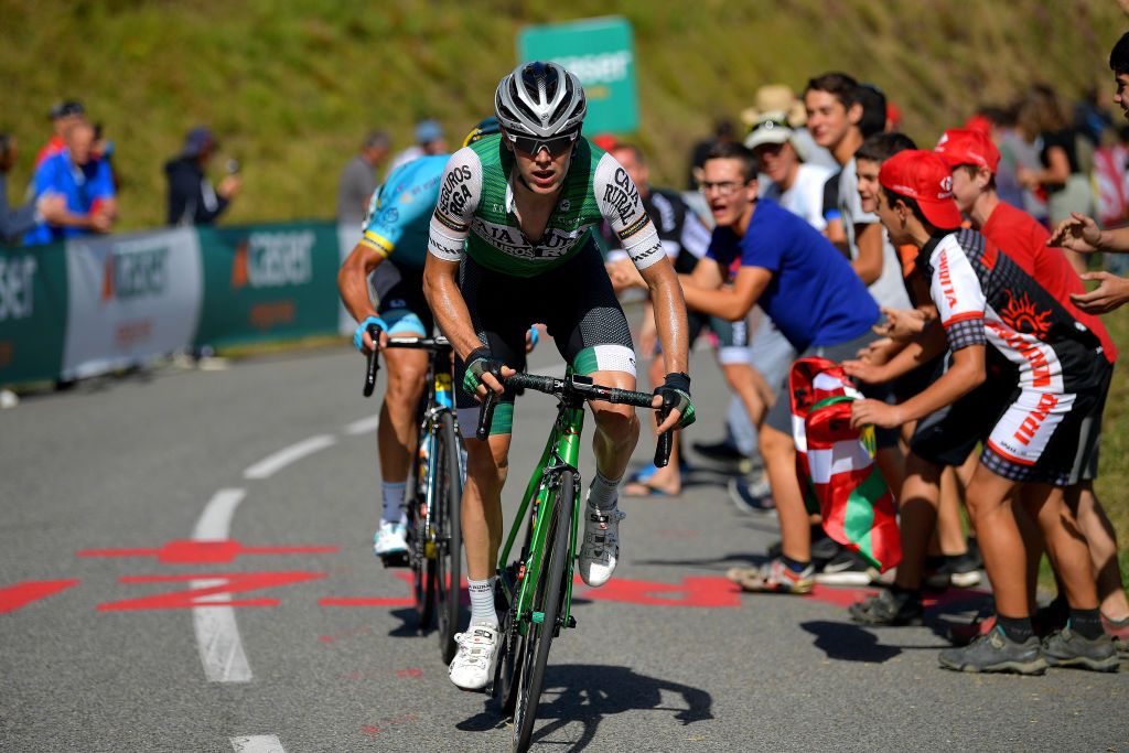 Aranburu on the attack on stage 11 of the Vuelta a Espa&ntilde;a 2019