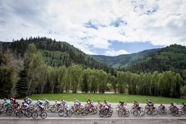Riding through the beautiful Colorado countryside.