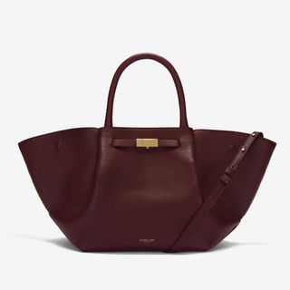 The Midi New York | Burgundy Small Grain | Demellier