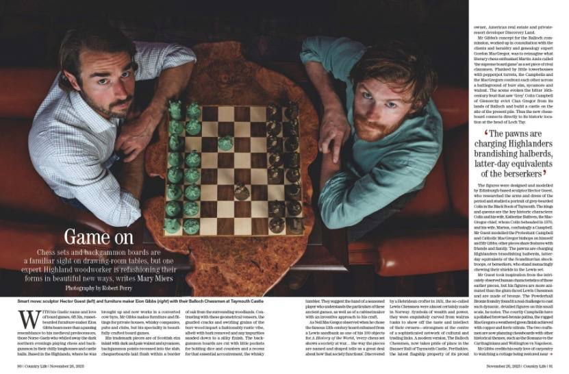 Spread from Country Life November 26, 2025