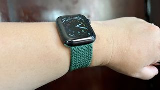 Zagg Braided Watch Band Forest Green Hero