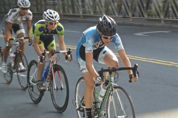 Rachel Warner (BMW-Bianchi) lives in Charlotte part-time.