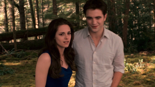Bella and Edward in Breaking Dawn Part 2 as vampires
