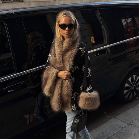 influencer photos wearing the smoking slipper trend