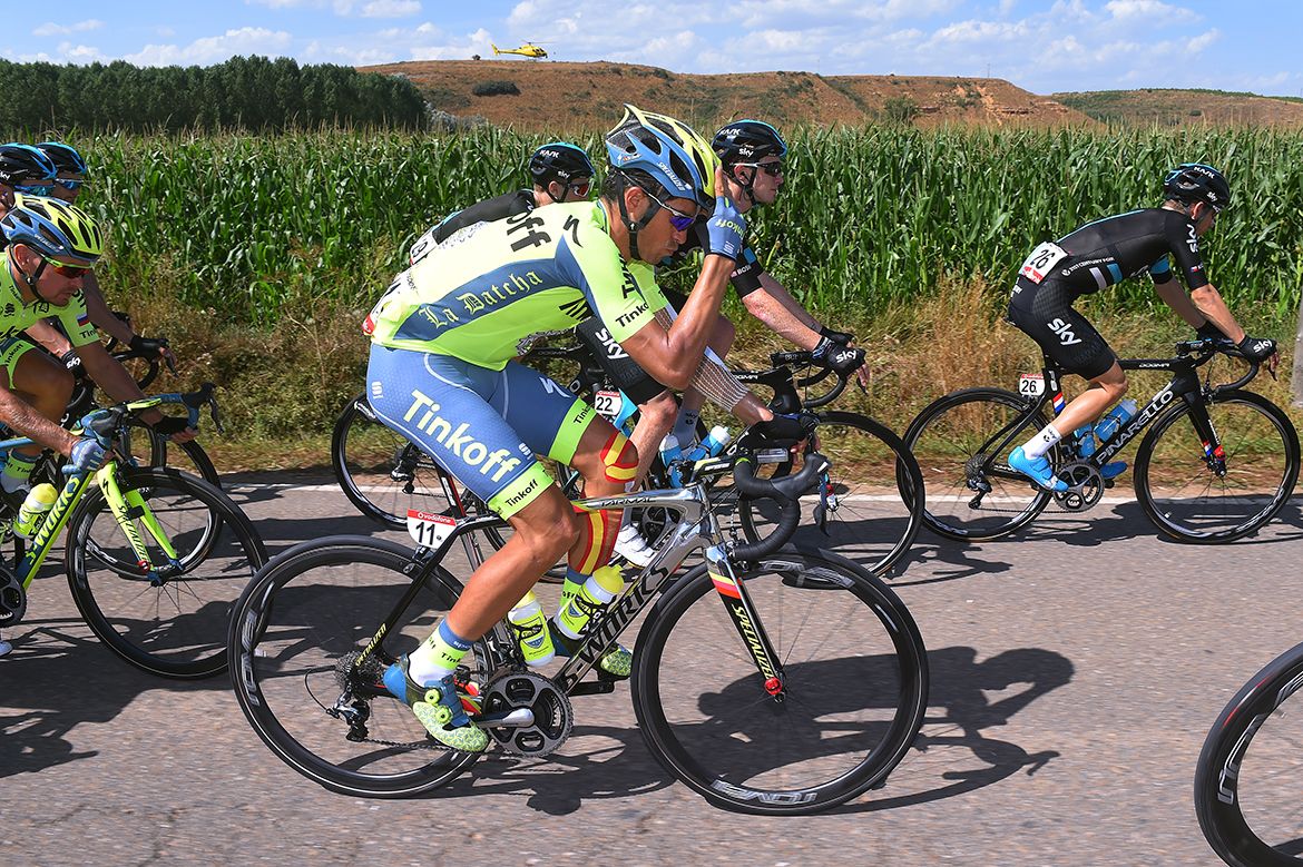 Alberto Contador continued the Vuelta despite a series of injuries