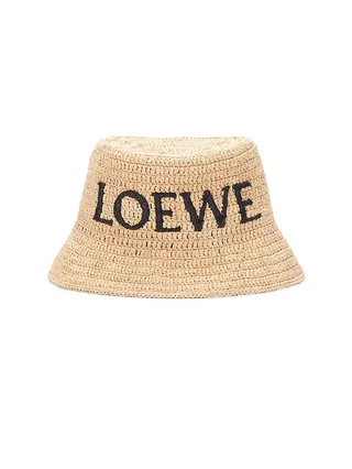 Topi Ember Logo Ibiza Raffia Loewe X Paula