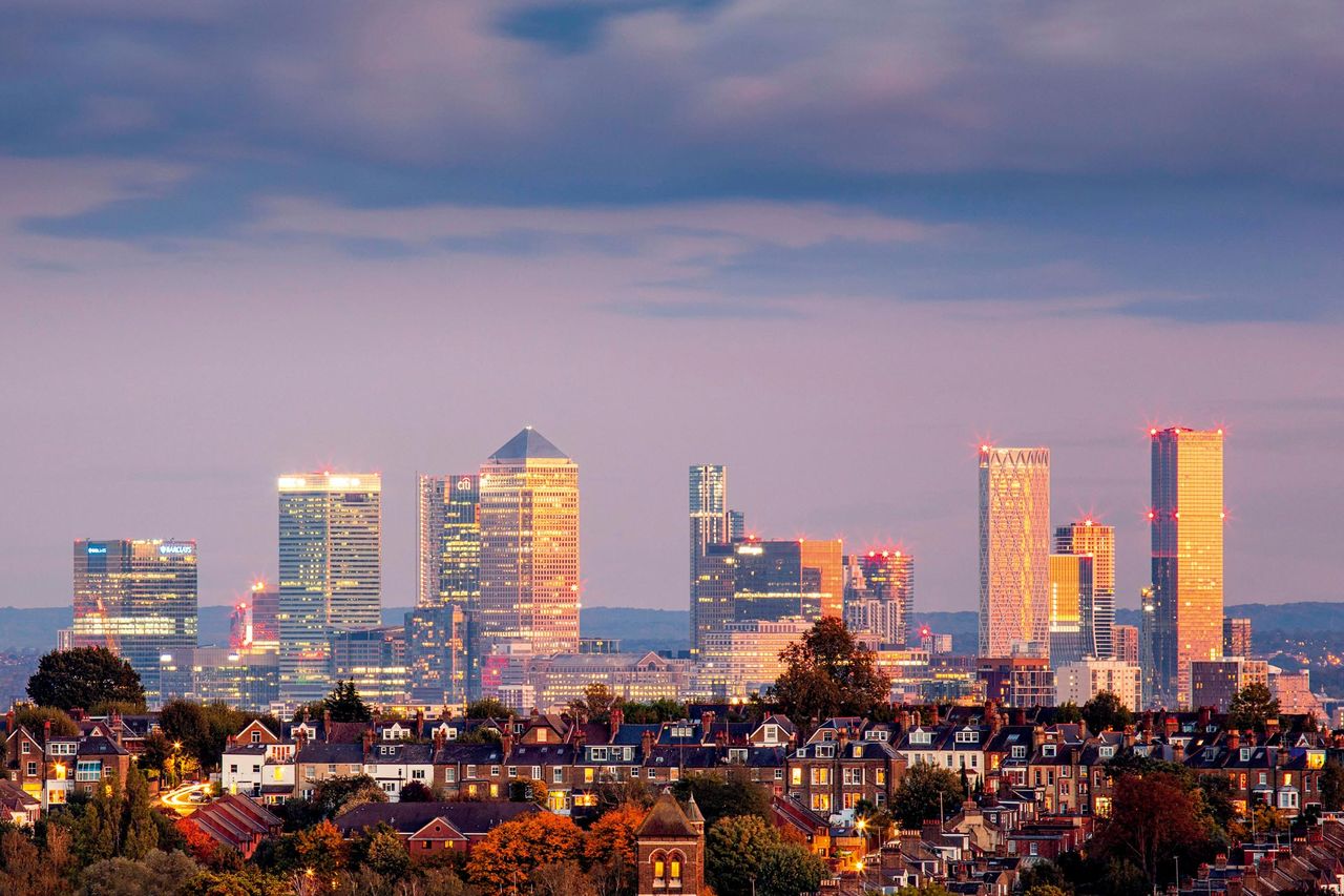 London as seen from Muswell Hill.