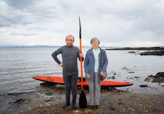 Eddie Marsan and Monica Dolan star as insurance scammer John Darwin and his wife Anne in The Thief, His Wife And The Canoe.